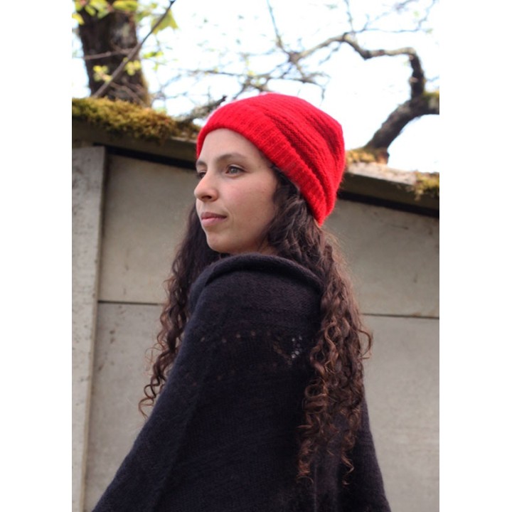 Bonnet fin - mohair et soie